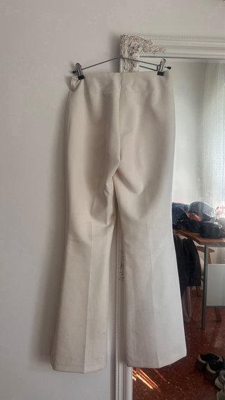 Pantalón de traje blanco