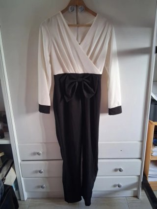 Mono Largo Cherry Moda Blanco y Negro