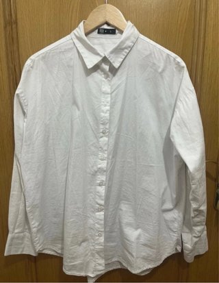 Camisa Blanca Manga Larga Talla L