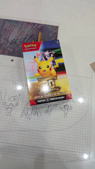 Lote 6 Sobres Pokémon 30 Aniversario