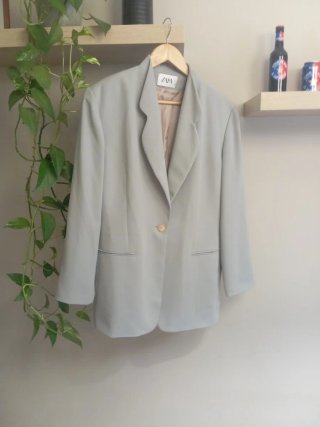 Americana ZAPA Talla 48 Gris Azulón