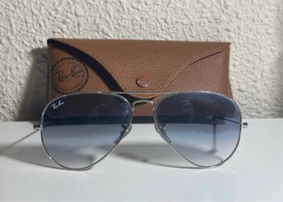 Gafas de sol Ray-Ban Aviator plateadas y azules