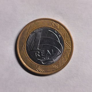 Moneda Brasil 1 Real 2010