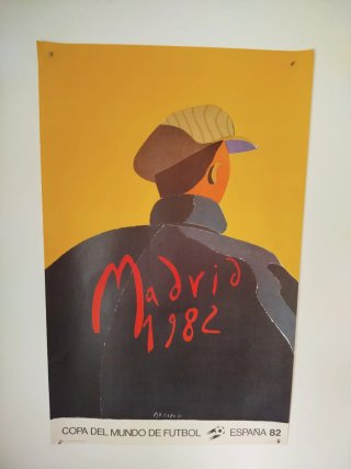 Cartel Mundial Fútbol España 82 Madrid Arroyo