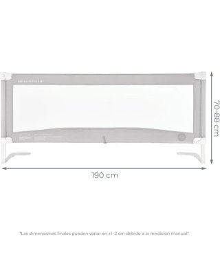 Barrera de Cama BabyWorld Tall Gris