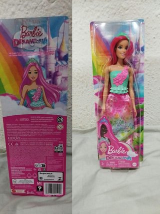 Barbie Dreamtopia Princesa Pelo Rosa Nueva