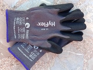 Guantes trabajo HyFlex Talla 6 Negro/Gris