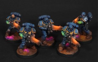 Ejército ultramarines pintado profesional