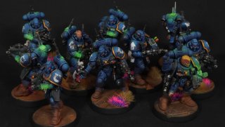 Ejército ultramarines pintado profesional