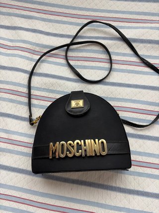Bolso Moschino Negro y Dorado