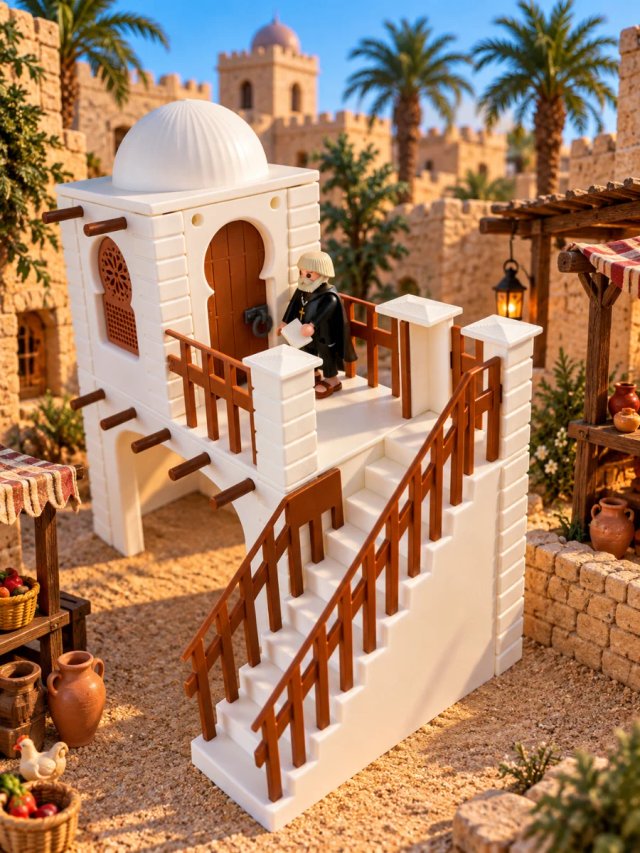 Playmobil casa Belén 3D con Escaleras y Lagar