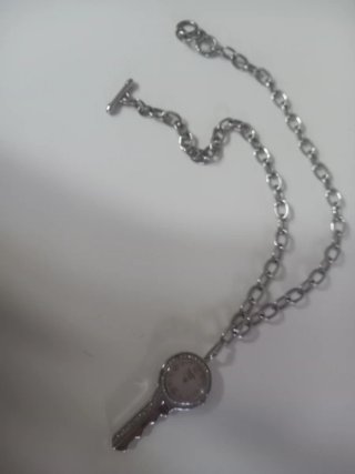 Collana orologio in acciaio