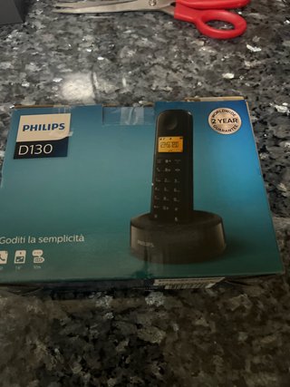 Teléfono Inalámbrico Philips D130 Negro