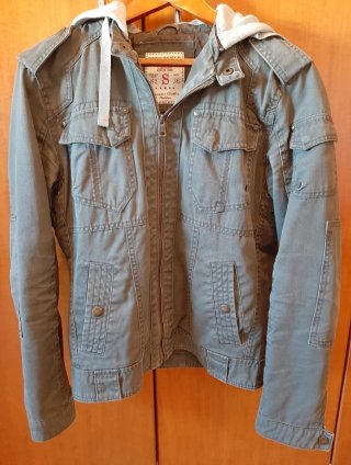 Cazadora Denim Springfield Verde Militar Talla S