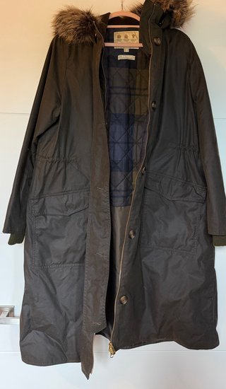 Abrigo Barbour Claudia Wax Marrón