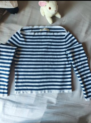 Camiseta Manga Larga Rayas Pull&Bear
