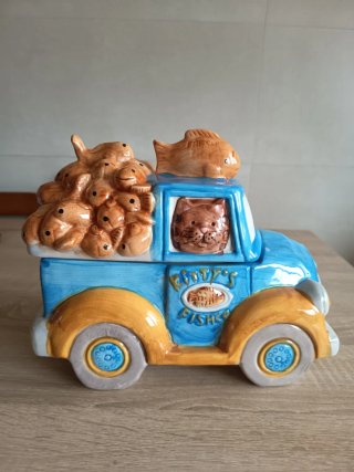 Tarro de Galletas Vintage Camión de Peces