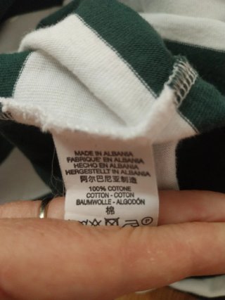 Top Manga Larga Brandy Melville Rayas