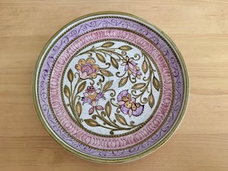 Ciotola decorativa vintage con motivi floreali