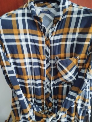 Camisa cuadros Bershka multicolor