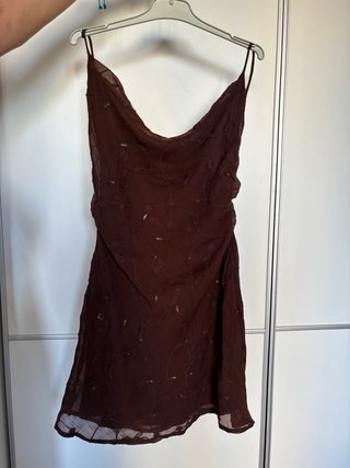 Vestido Marrón Stradivarius Talla S
