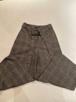 Pantalones ZARA cuadros grises