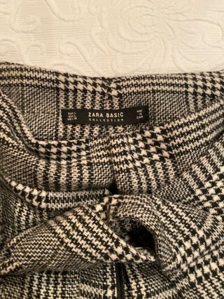 Pantalones ZARA cuadros grises