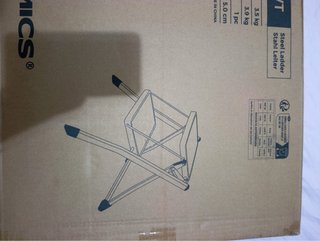 Escalera plegable SONGMICS 2 peldaños