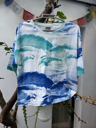 Camiseta Bimba y Lola Estampado Olas