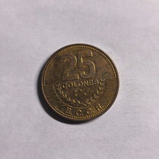 Moneda 25 Colones Costa Rica B.C.C.R.