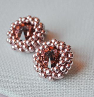 Orecchini Bubble color oro rosa