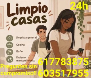 Limpieza y mantenimiento de hogar