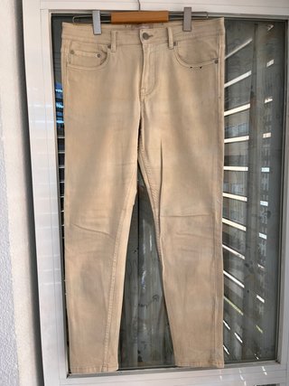 Pantalon vaquero color crema de Hombre