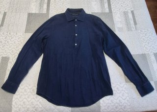 Camisa Scalpers azul manga larga