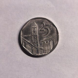 Moneda 25 Centavos Trinidad y Tobago