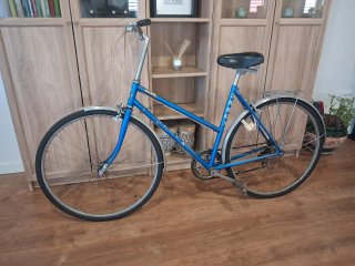 Bicicleta Orbea Azul y naranja