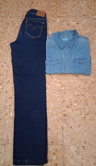 Pantalón Levi's y Camisa Vaquera