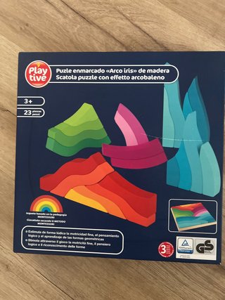 Puzzle Arco Iris Montessori Madera 23 Piezas