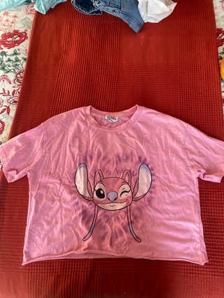 Camiseta Rosa de Stitch Talla 10-11 Años