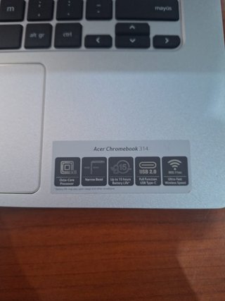 Acer Chromebook 314 Argento