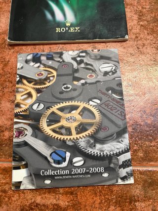 3 Catálogos de Relojes Rolex y Zenith