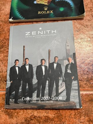 3 Catálogos de Relojes Rolex y Zenith