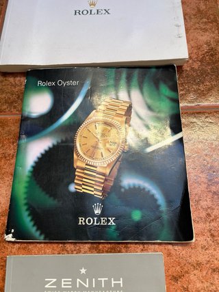 3 Catálogos de Relojes Rolex y Zenith
