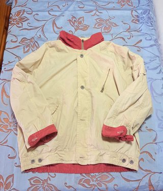 Chaqueta Reversible Vintage Beige/Roja