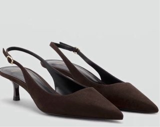 Zapatos de tacón Mango marrones