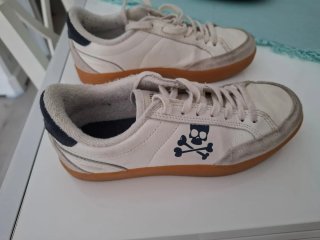 Zapatillas Scalpers niño azul y blanco talla 34