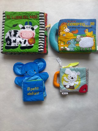 Pack  lote de 4 cuentos de tela en catalan