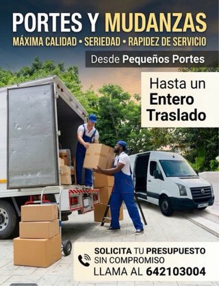 Portes y mudanzas bajo coste máxima seriedad