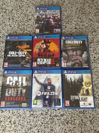 PS4 (PlayStation 4) Nera + 7 Giochi
