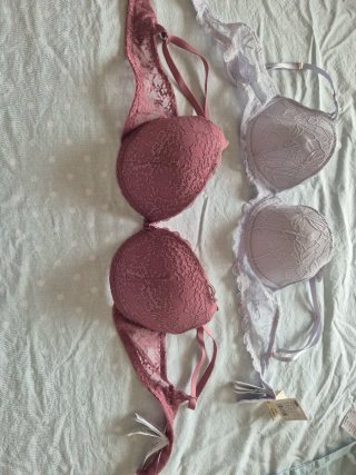 Sujetadores Women Secret 90B Rosa (push-up) y Lila